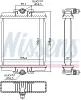 Kühler, Motorkühlung NISSENS 606863 Bild Kühler, Motorkühlung NISSENS 606863