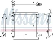 Kühler, Motorkühlung NISSENS 606865