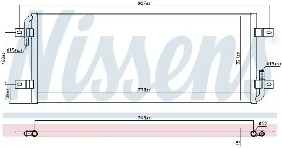 Kühler, Motorkühlung NISSENS 607191 Bild Kühler, Motorkühlung NISSENS 607191