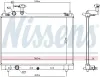 Kühler, Motorkühlung NISSENS 606951 Bild Kühler, Motorkühlung NISSENS 606951