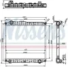 Kühler, Motorkühlung NISSENS 60752A Bild Kühler, Motorkühlung NISSENS 60752A