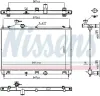 Kühler, Motorkühlung NISSENS 607027