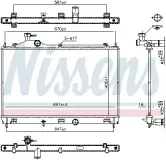 Kühler, Motorkühlung NISSENS 607027