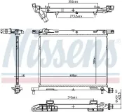 Kühler, Motorkühlung NISSENS 607029