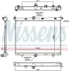 Kühler, Motorkühlung NISSENS 607030