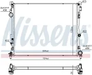 Kühler, Motorkühlung NISSENS 60782