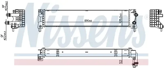 Kühler, Motorkühlung NISSENS 607179 Bild Kühler, Motorkühlung NISSENS 607179