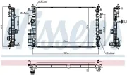 Kühler, Motorkühlung NISSENS 607180