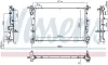 Kühler, Motorkühlung NISSENS 607182