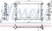 Kühler, Motorkühlung NISSENS 607182