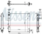 Kühler, Motorkühlung NISSENS 607198