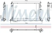 Kühler, Motorkühlung NISSENS 607220