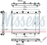 Kühler, Motorkühlung NISSENS 607246