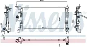 Kühler, Motorkühlung NISSENS 607296