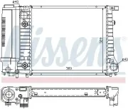 Kühler, Motorkühlung NISSENS 60731A