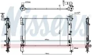 Kühler, Motorkühlung NISSENS 607322