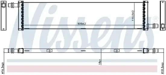 Kühler, Motorkühlung NISSENS 607330 Bild Kühler, Motorkühlung NISSENS 607330
