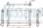 Kühler, Motorkühlung NISSENS 607369