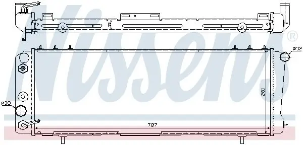 Kühler, Motorkühlung NISSENS 60986