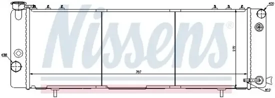 Kühler, Motorkühlung NISSENS 61001 Bild Kühler, Motorkühlung NISSENS 61001