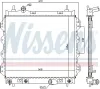 Kühler, Motorkühlung NISSENS 61002 Bild Kühler, Motorkühlung NISSENS 61002