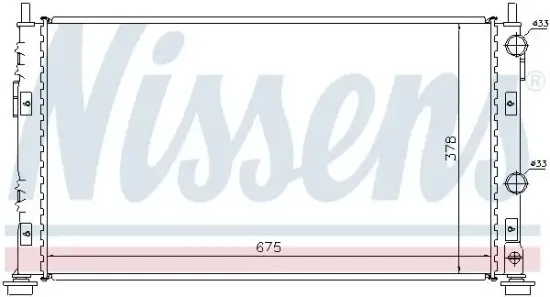 Kühler, Motorkühlung NISSENS 61003 Bild Kühler, Motorkühlung NISSENS 61003