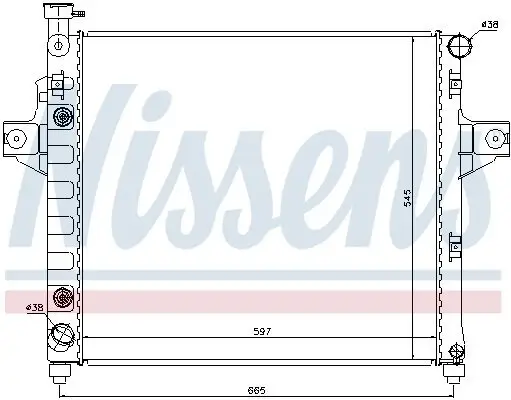 Kühler, Motorkühlung NISSENS 61009 Bild Kühler, Motorkühlung NISSENS 61009