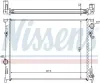 Kühler, Motorkühlung NISSENS 61014A Bild Kühler, Motorkühlung NISSENS 61014A