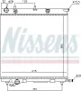 Kühler, Motorkühlung NISSENS 61284 Bild Kühler, Motorkühlung NISSENS 61284