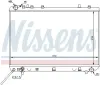 Kühler, Motorkühlung NISSENS 61668 Bild Kühler, Motorkühlung NISSENS 61668
