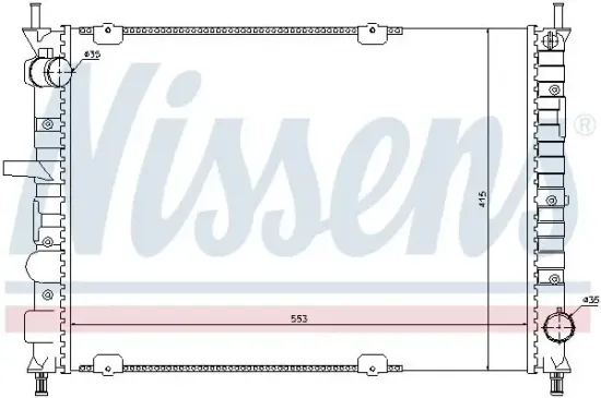 Kühler, Motorkühlung NISSENS 61791 Bild Kühler, Motorkühlung NISSENS 61791