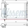 Kühler, Motorkühlung NISSENS 61808 Bild Kühler, Motorkühlung NISSENS 61808