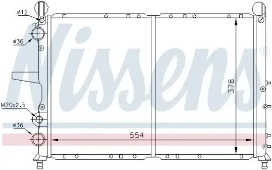 Kühler, Motorkühlung NISSENS 61816 Bild Kühler, Motorkühlung NISSENS 61816