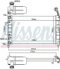 Kühler, Motorkühlung NISSENS 61844 Bild Kühler, Motorkühlung NISSENS 61844