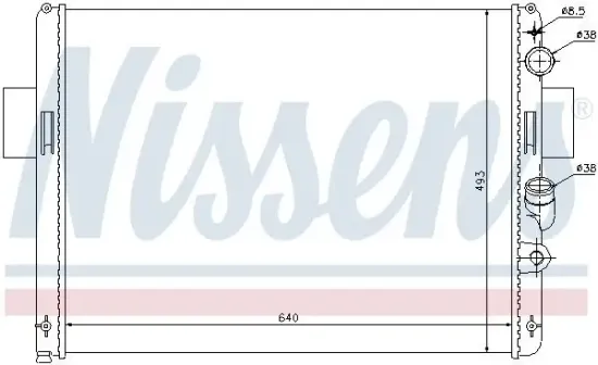 Kühler, Motorkühlung NISSENS 61972 Bild Kühler, Motorkühlung NISSENS 61972