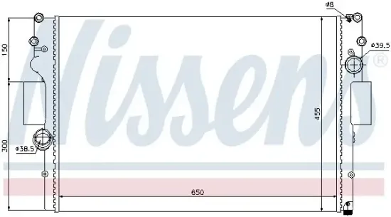 Kühler, Motorkühlung NISSENS 61981 Bild Kühler, Motorkühlung NISSENS 61981