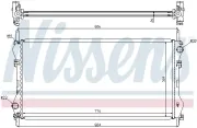 Kühler, Motorkühlung NISSENS 62408A