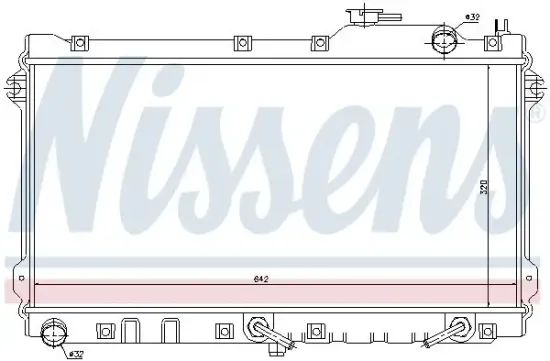 Kühler, Motorkühlung NISSENS 62447 Bild Kühler, Motorkühlung NISSENS 62447