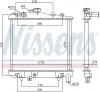 Kühler, Motorkühlung NISSENS 62505 Bild Kühler, Motorkühlung NISSENS 62505