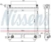 Kühler, Motorkühlung NISSENS 62550 Bild Kühler, Motorkühlung NISSENS 62550
