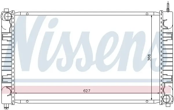 Kühler, Motorkühlung NISSENS 62634
