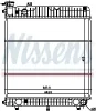 Kühler, Motorkühlung NISSENS 62635 Bild Kühler, Motorkühlung NISSENS 62635