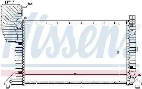 Kühler, Motorkühlung NISSENS 62664A Bild Kühler, Motorkühlung NISSENS 62664A