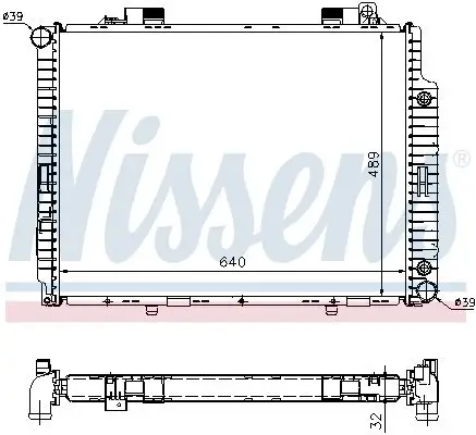 Kühler, Motorkühlung NISSENS 62665A Bild Kühler, Motorkühlung NISSENS 62665A