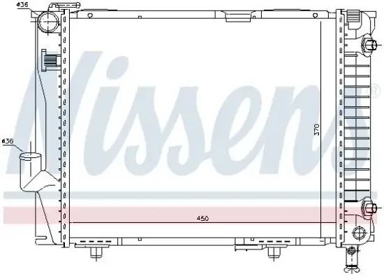 Kühler, Motorkühlung NISSENS 62711 Bild Kühler, Motorkühlung NISSENS 62711