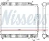 Kühler, Motorkühlung NISSENS 62724A Bild Kühler, Motorkühlung NISSENS 62724A