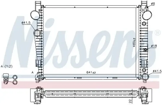 Kühler, Motorkühlung NISSENS 62771A Bild Kühler, Motorkühlung NISSENS 62771A