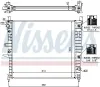 Kühler, Motorkühlung NISSENS 62788A Bild Kühler, Motorkühlung NISSENS 62788A