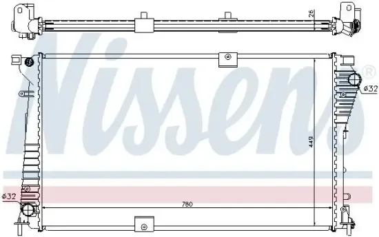 Kühler, Motorkühlung NISSENS 630709 Bild Kühler, Motorkühlung NISSENS 630709