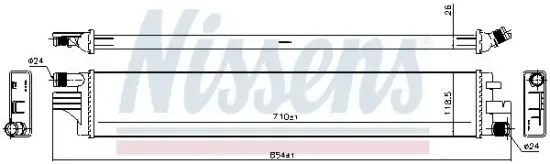 Kühler, Motorkühlung NISSENS 630794 Bild Kühler, Motorkühlung NISSENS 630794